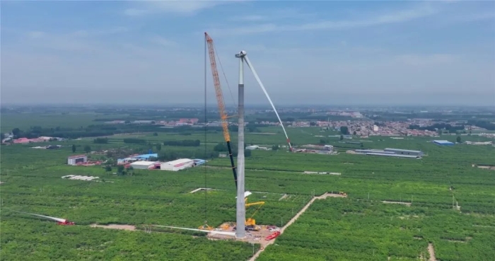 “全球第一吊”再临燕赵！166米，，，，，XCA4000助力华北绿电