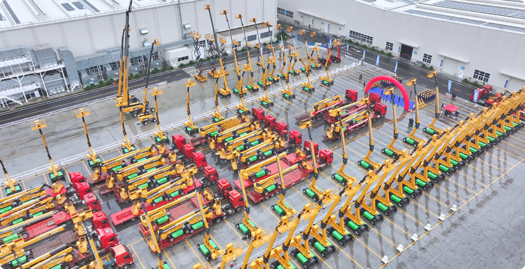 尊龙凯时亿元高空作业平台订单批量发车